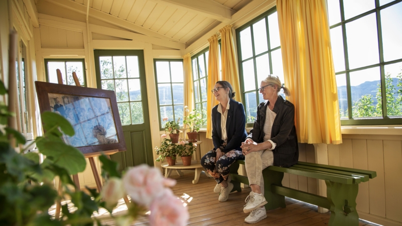 Gjester på glassverandaen